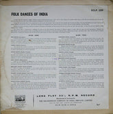 Unknown Artist - Folk Dances Of India (Vinyl) Image